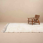 Melodic Monochrome - Luxury Shag Moroccan Rug