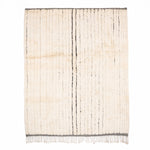 Melodic Monochrome - Luxury Shag Moroccan Rug