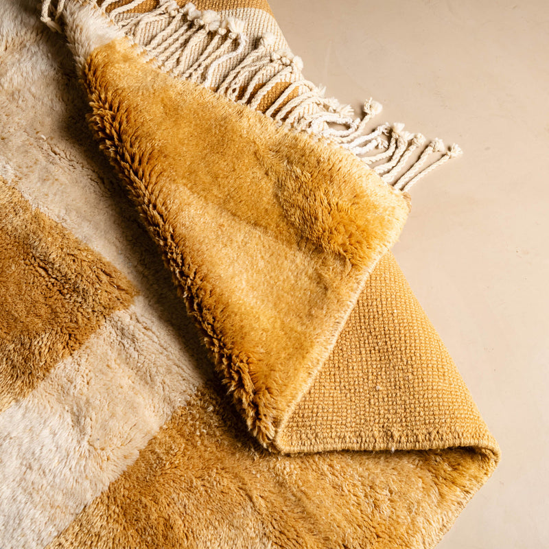 Sunlit Mosaic - luxury beni mrirt rug