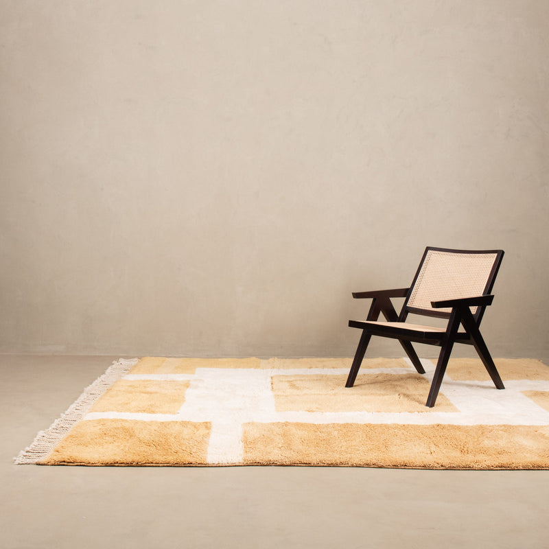 Sunlit Mosaic - luxury beni mrirt rug