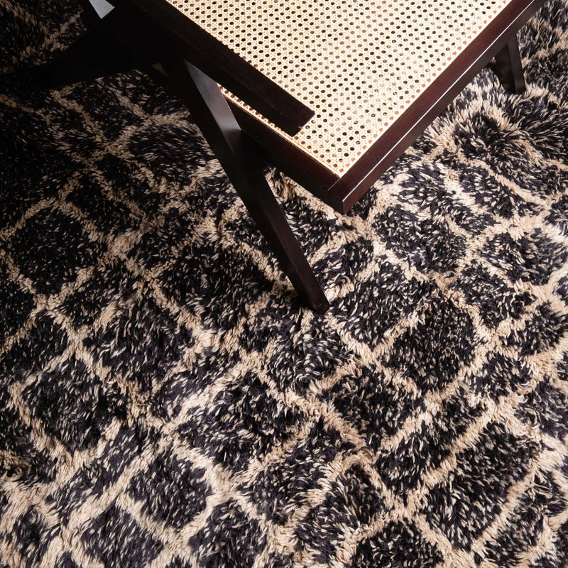 Dark Emperador - Luxury Shag Moroccan Rug