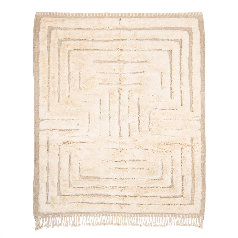 Mystic Labyrinth - Luxury Shag Moroccan Rug