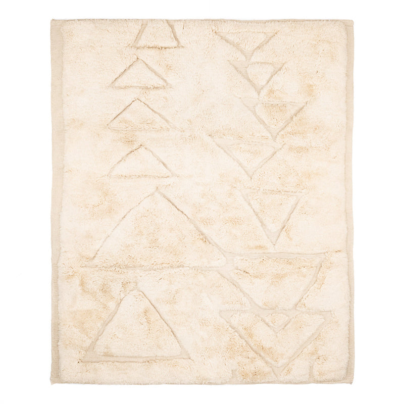 Displaced Mountains - Luxury Shag Moroccan Rug