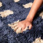 Azure Poetry - Luxury Shag Moroccan Rug