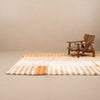 Defragmented Sunset - luxury beni mrirt rug