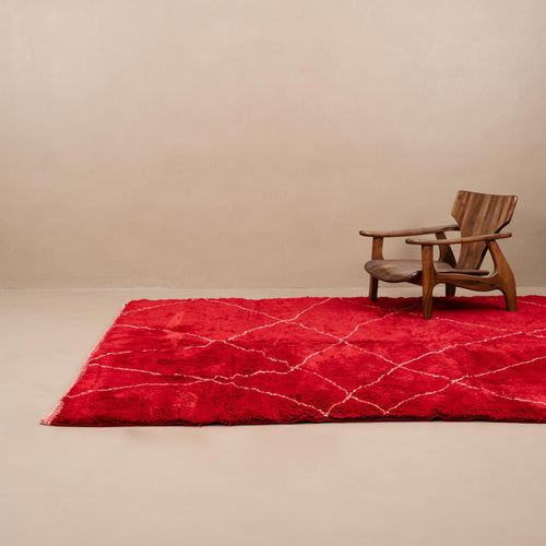 Ruby Rhapsody - Luxury Shag Moroccan Rug