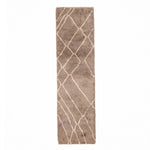 Earthy Pathways - Luxury Shag Moroccan Runner Rug