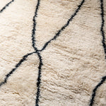 Monochrome Mirage - Luxury Shag Moroccan Runner Rug