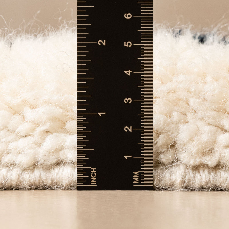 Monochrome Mirage - Luxury Shag Moroccan Runner Rug