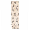 Monochrome Mirage - Luxury Shag Moroccan Runner Rug