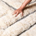 Whispered Lines - Luxury Shag Moroccan Rug
