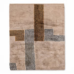 Crossing Lines - luxury beni mrirt rug