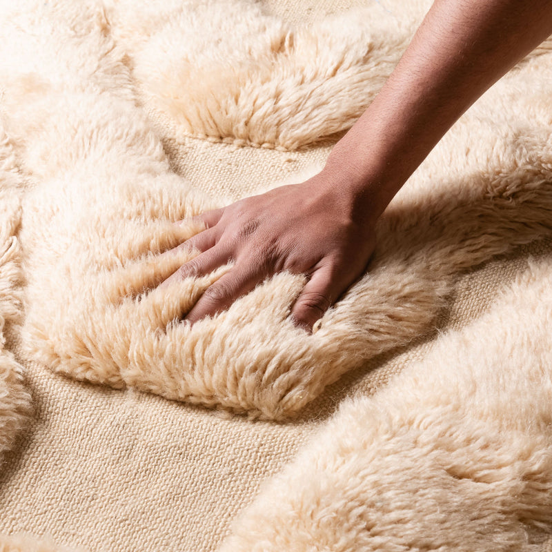 Leading Lines - Luxury Shag Moroccan Rug