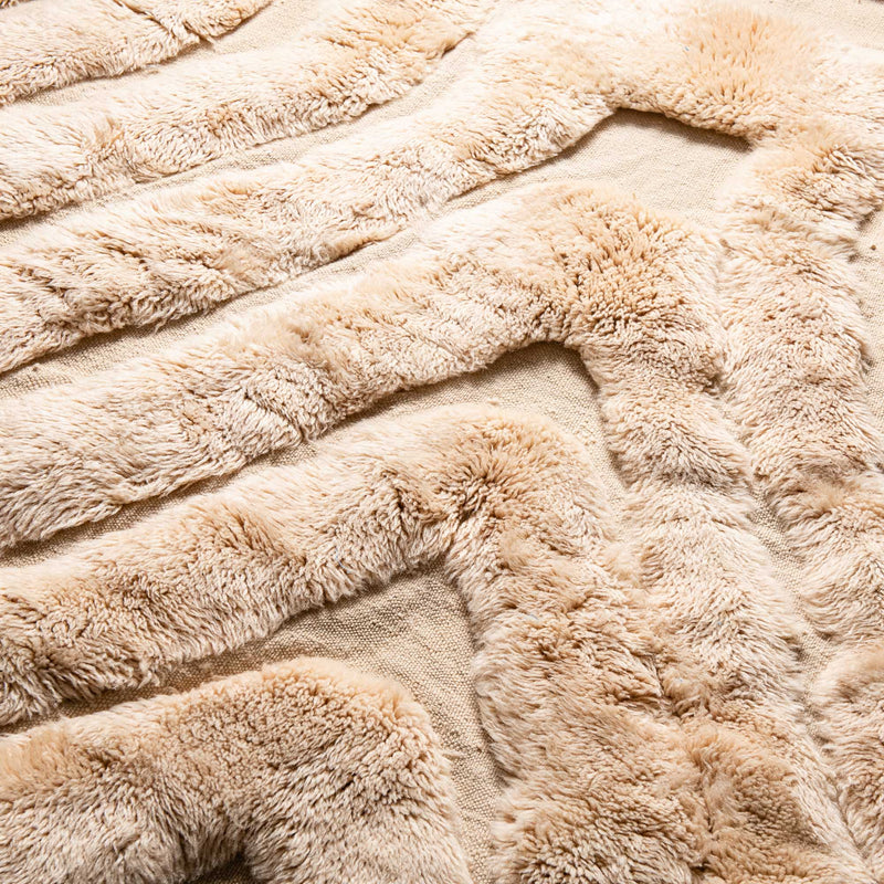 Leading Lines - Luxury Shag Moroccan Rug