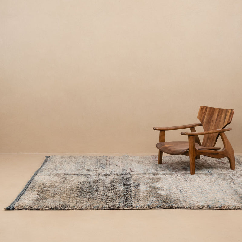 Earthen Zigzag - Luxury Shag Moroccan Rug