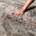 Earthen Zigzag - Luxury Shag Moroccan Rug