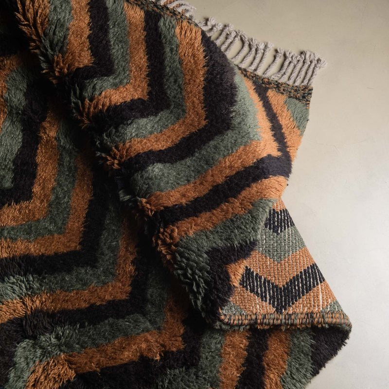 Winding track - Luxury Shag Moroccan Rug