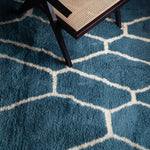Aquamarine Dreams - Luxury Shag Moroccan Rug