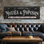Personalized Movies & Popcorn Sign II
