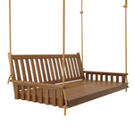 Keystone Amish Co. 5 Foot Franklin Red Cedar Swing Bed, Mushroom Stain