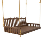 Keystone Amish Co. 5 Foot York Porch Swing Bed, Mushroom Stain