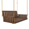 Keystone Amish Co. Twin The Weston Porch Swing Bed, Mushroom Stain