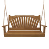 Keystone Amish Co. 6 Foot Sunburst Red Cedar Porch Swing Without Cupholders