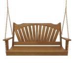 Keystone Amish Co. 6 Foot Sunburst Red Cedar Porch Swing Without Cupholders