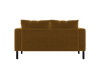 The Essential Loveseat Sectional in Recycled Velvet