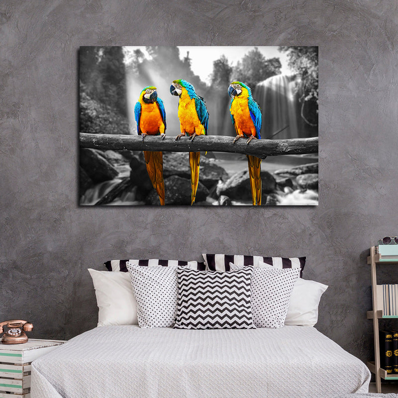 Macaw Friends Pop Wall Art