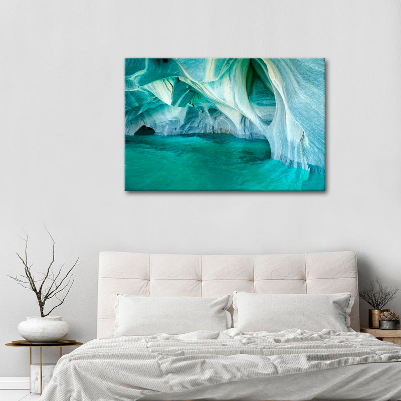 Marble Caves Carrera Lake Wall Art