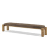 Marcia Nubuck Cigar Accent Bench | ready to ship!