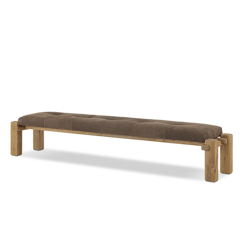 Marcia Nubuck Cigar Accent Bench | ready to ship!