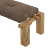 Marcia Nubuck Cigar Accent Bench | ready to ship!