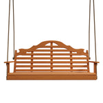 Keystone Amish Co. 6 Foot Milan Red Cedar Porch Swing with Cupholders