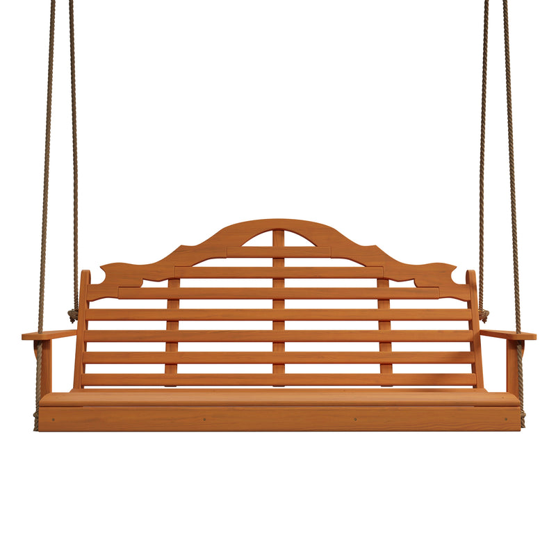 Keystone Amish Co. 6 Foot Milan Red Cedar Porch Swing with Cupholders