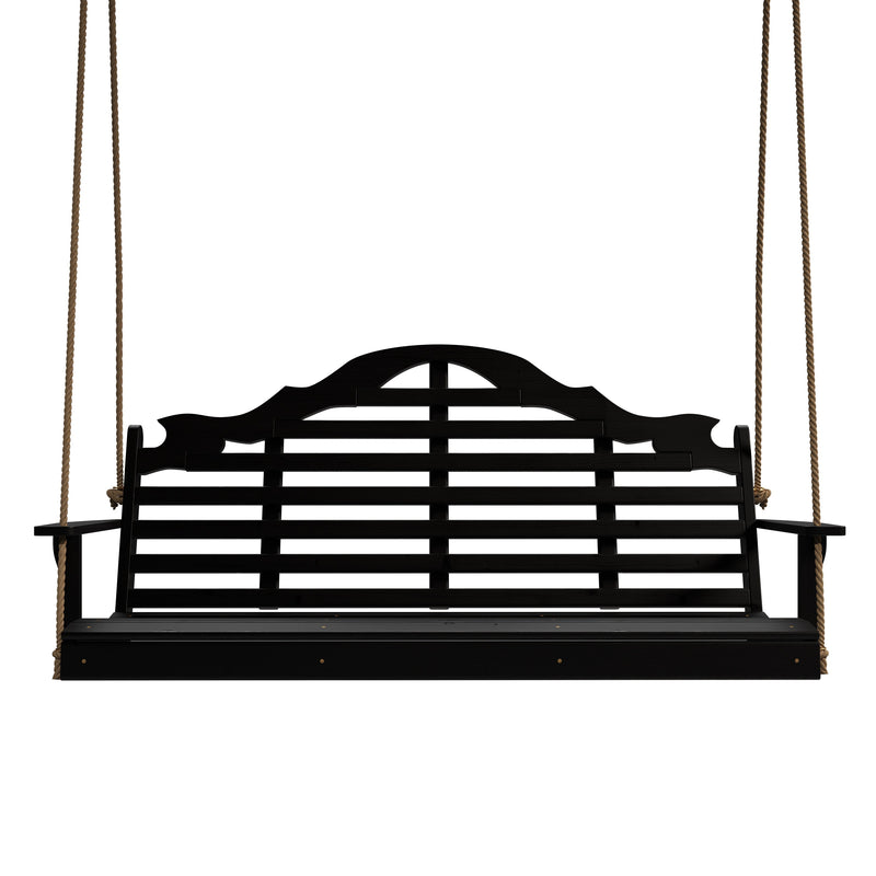 Keystone Amish Co. 4 Foot Milan Porch Swing, Black