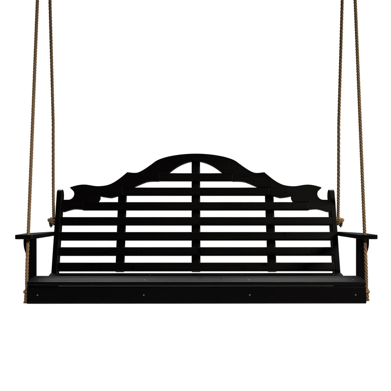 Keystone Amish Co. 5 Foot Milan Porch Swing, Black