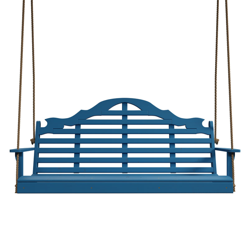 Keystone Amish Co. 4 Foot Milan Porch Swing, Carribean Blue