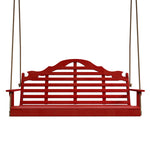 Keystone Amish Co. 4 Foot Milan Porch Swing, Red
