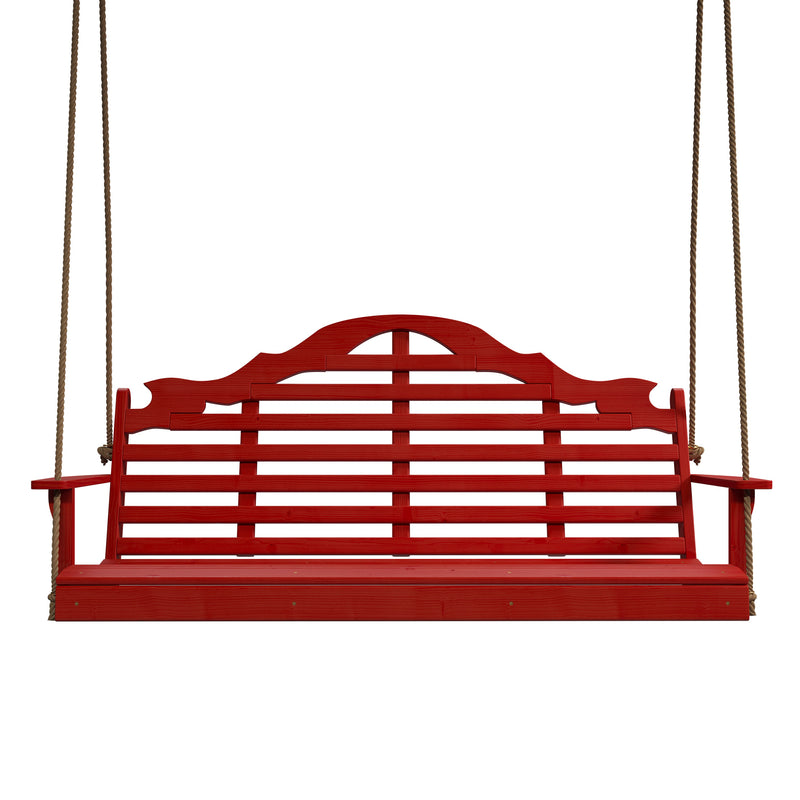 Keystone Amish Co. 6 Foot Milan Porch Swing, Red
