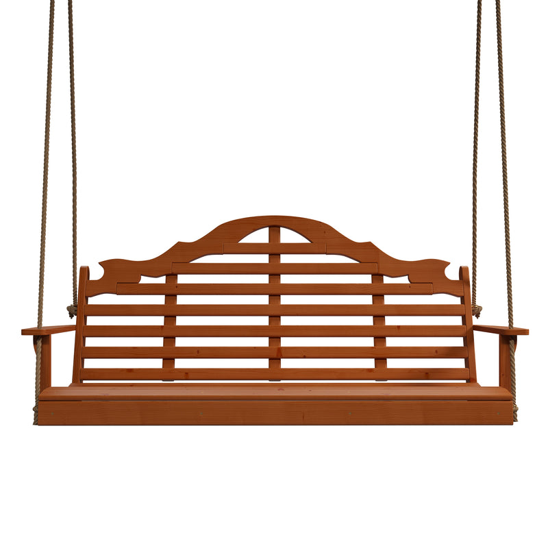Keystone Amish Co. 6 Foot Milan Porch Swing, Cedar Stain