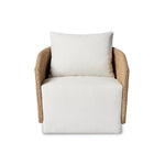 Maven Alessi Linen Outdoor Swivel Chair | ready to ship!