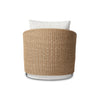 Maven Alessi Linen Outdoor Swivel Chair | ready to ship!