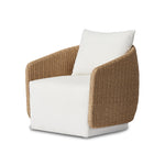 Maven Alessi Linen Outdoor Swivel Chair | ready to ship!