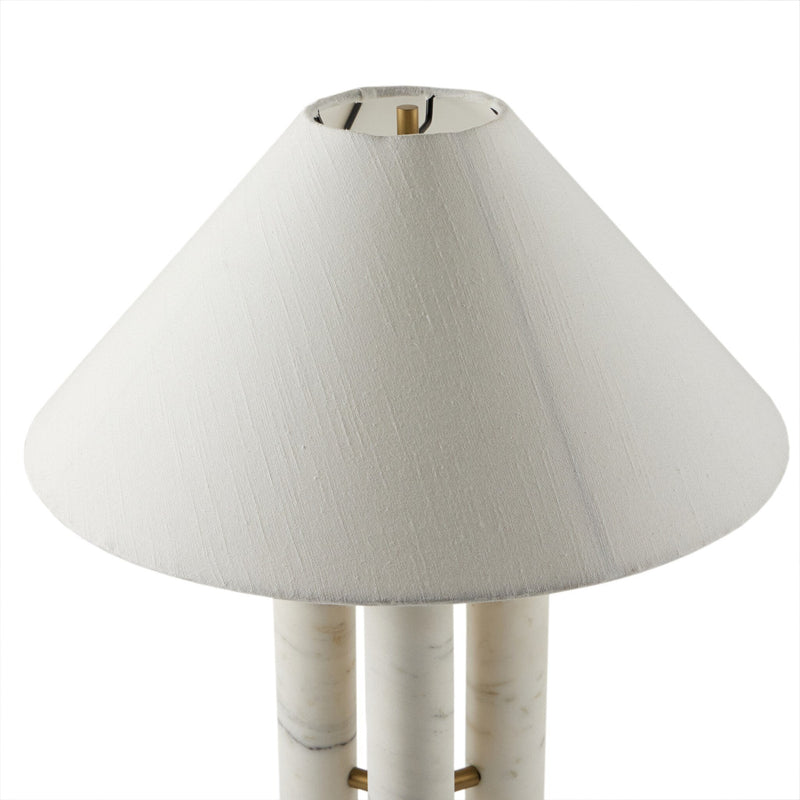 Medici Charcoal and White Marble Table Lamp | shipping 6/9/2025