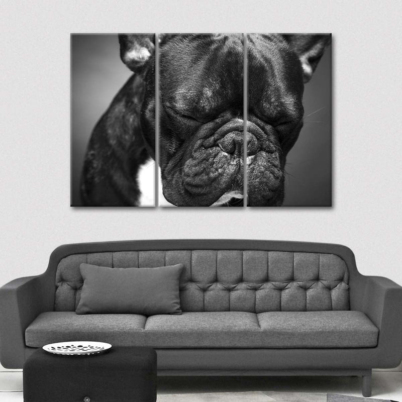 Melancholic French Bulldog Wall Art