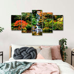 Mesmerizing Japanese Waterfall Wall Art