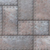 Modern Urban Wallpaper Decor. Metal Steel 3D Wall Mural. #6740