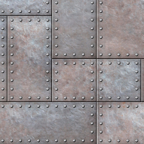 Modern Urban Wallpaper Decor. Metal Steel 3D Wall Mural. #6740